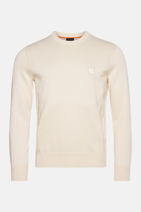 Pull à col rond - écru