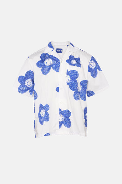 Chemise à manches courtes - bleu