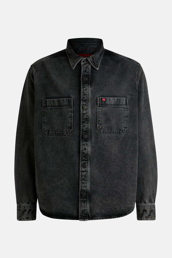Chemise en jean Dark grey denim - HUGO