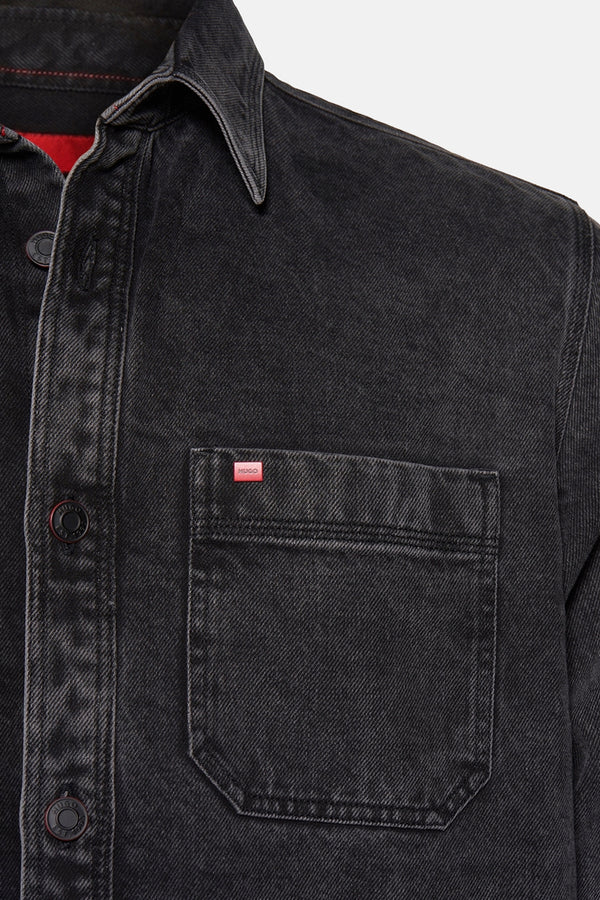 Chemise en jean Dark grey denim - HUGO
