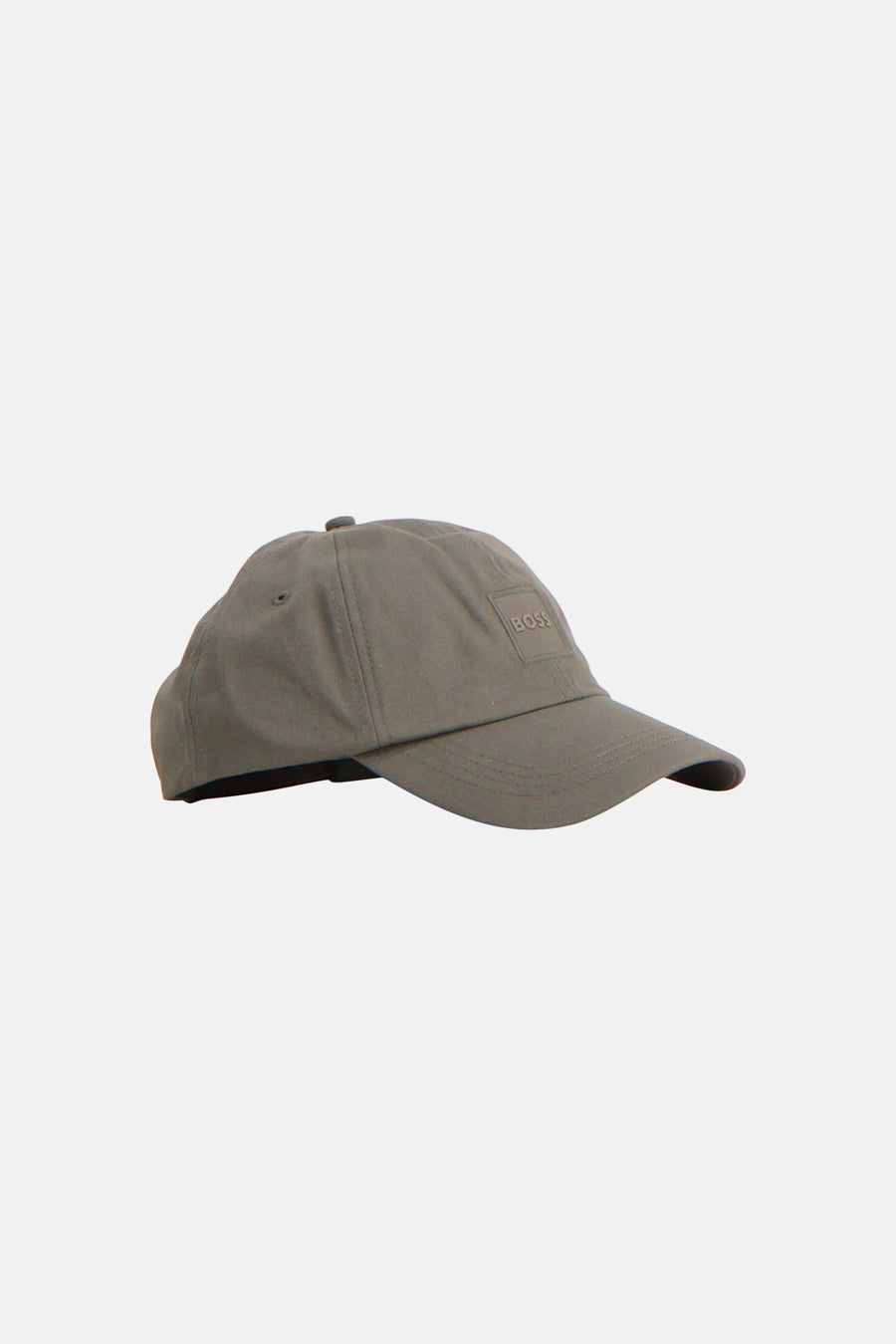Casquette de couleur kaki de HUGO BOSS, avec un détail de logo subtil sur le devant, dans un design uni.