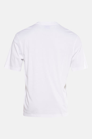 T-shirt blanc à manches courtes de HUGO BLUE, vu de l'arrière, design simple.