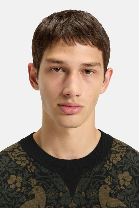 Pull à col rond - Vert