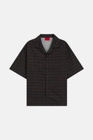 Chemise à manches courtes - brun