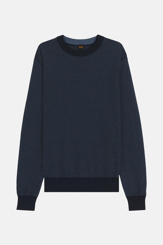 Pull col O bleu - HUGO BOSS ORANGE