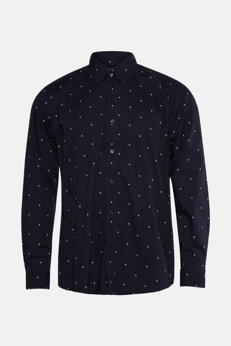 Chemise à manches longues - bleu