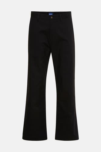 Pantalon noir HUGO BLUE avec des jambes larges et une fermeture à boutons.