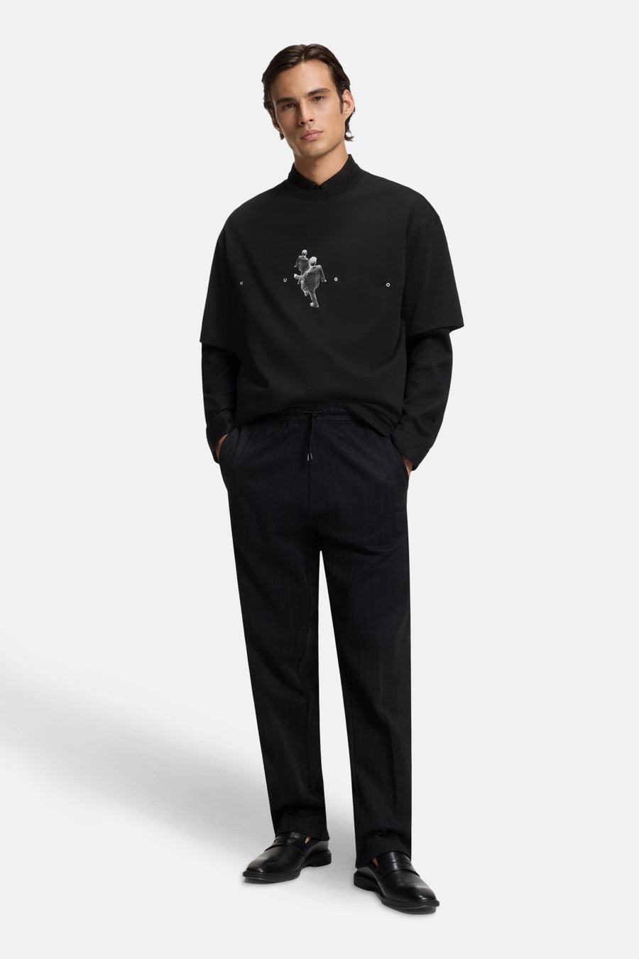 T-shirt (manches courtes) noir - HUGO