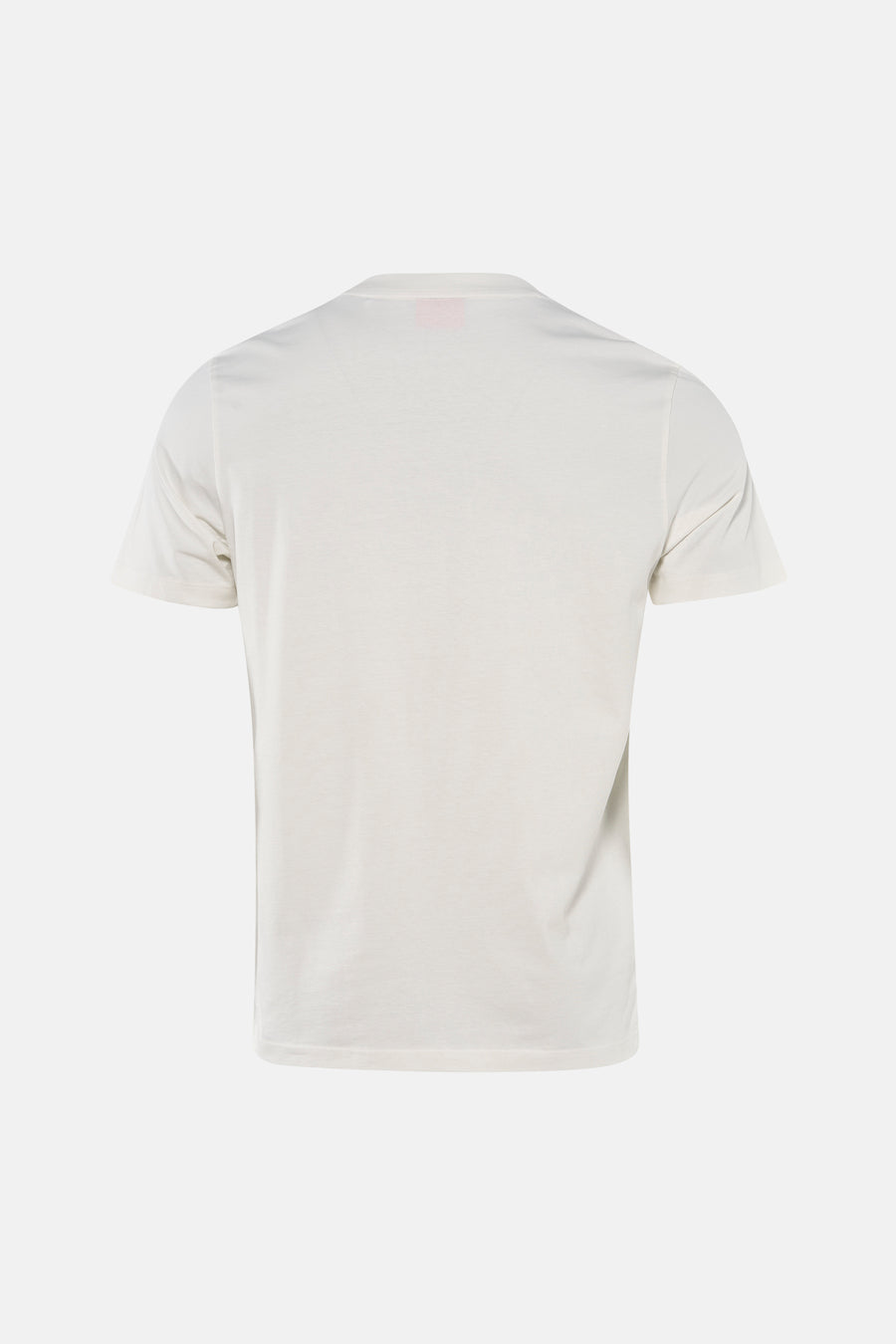 Wit T-shirt met korte mouwen van HUGO, rugzijde weergegeven op een effen achtergrond.
