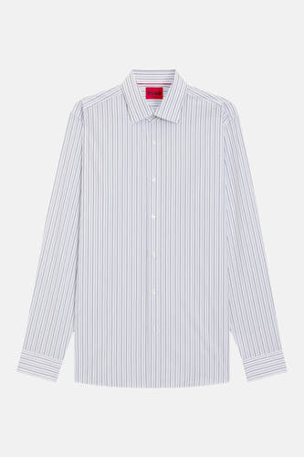 Chemise multicolore à manches longues de HUGO, dotée d'un motif rayé et d'une fermeture boutonnée.