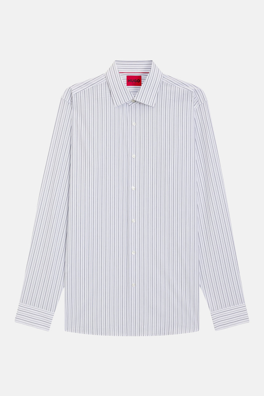 Chemise multicolore à manches longues de HUGO, dotée d'un motif rayé et d'une fermeture boutonnée.