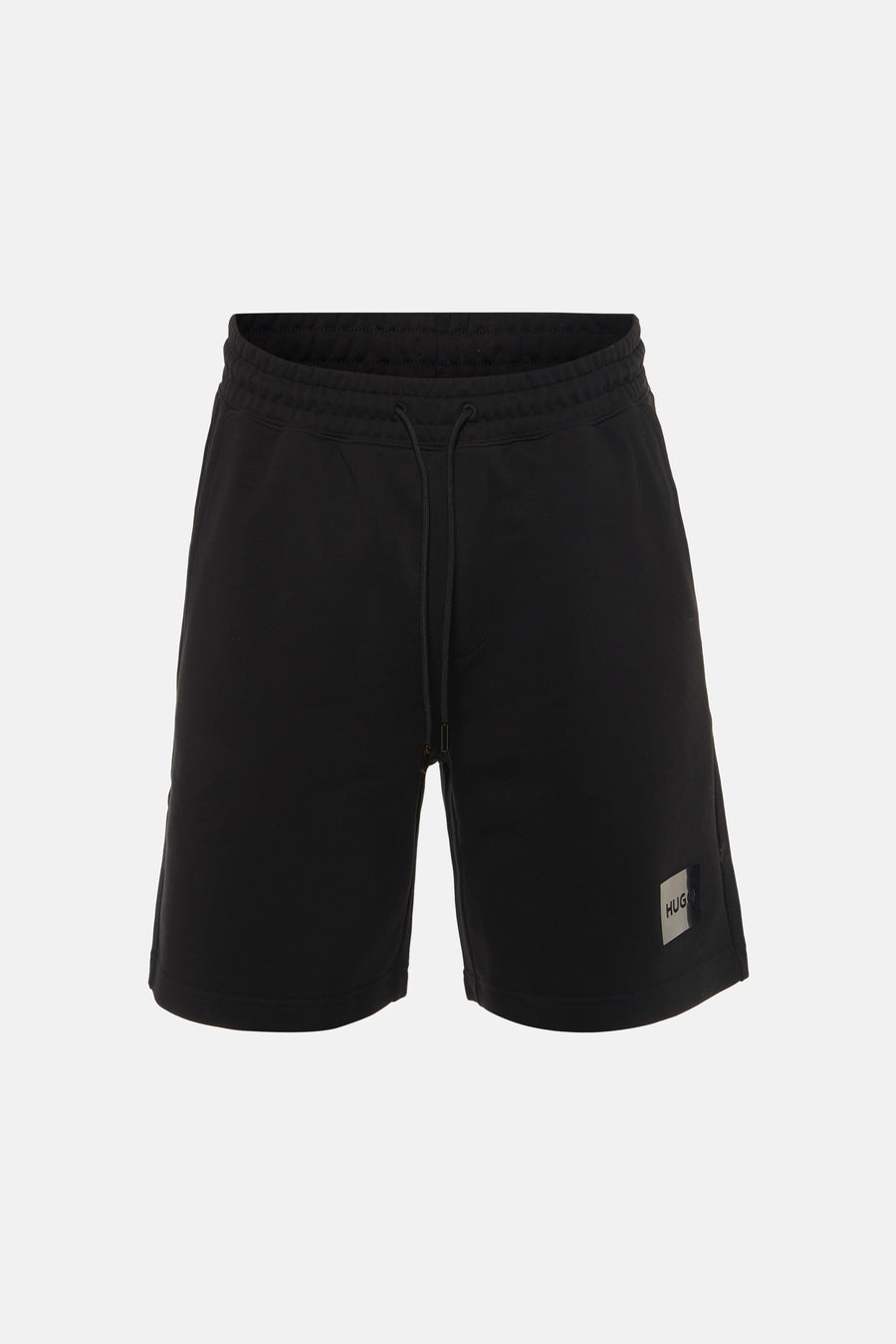 Short noir HUGO avec une poche arrière et une taille élastique.