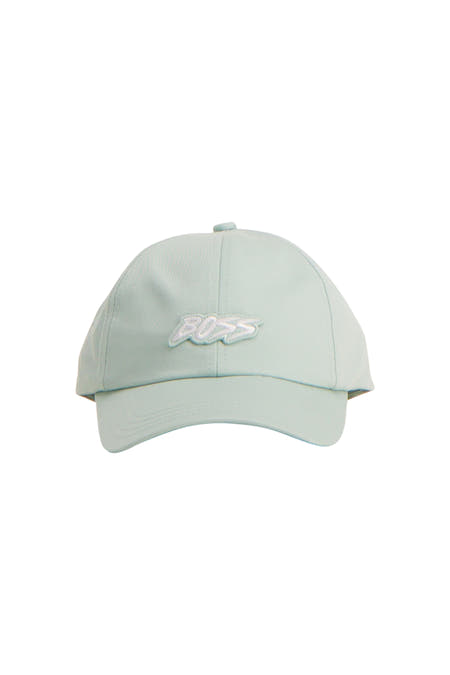 Casquette bleu clair HUGO BOSS ORANGE, avec fermeture réglable à l'arrière.