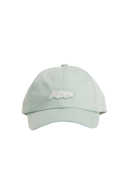 Casquette bleu clair HUGO BOSS ORANGE, avec fermeture réglable à l'arrière.