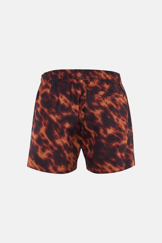 Short de bain multicolore HUGO avec imprimé tortue, dos avec taille élastique et poche arrière.