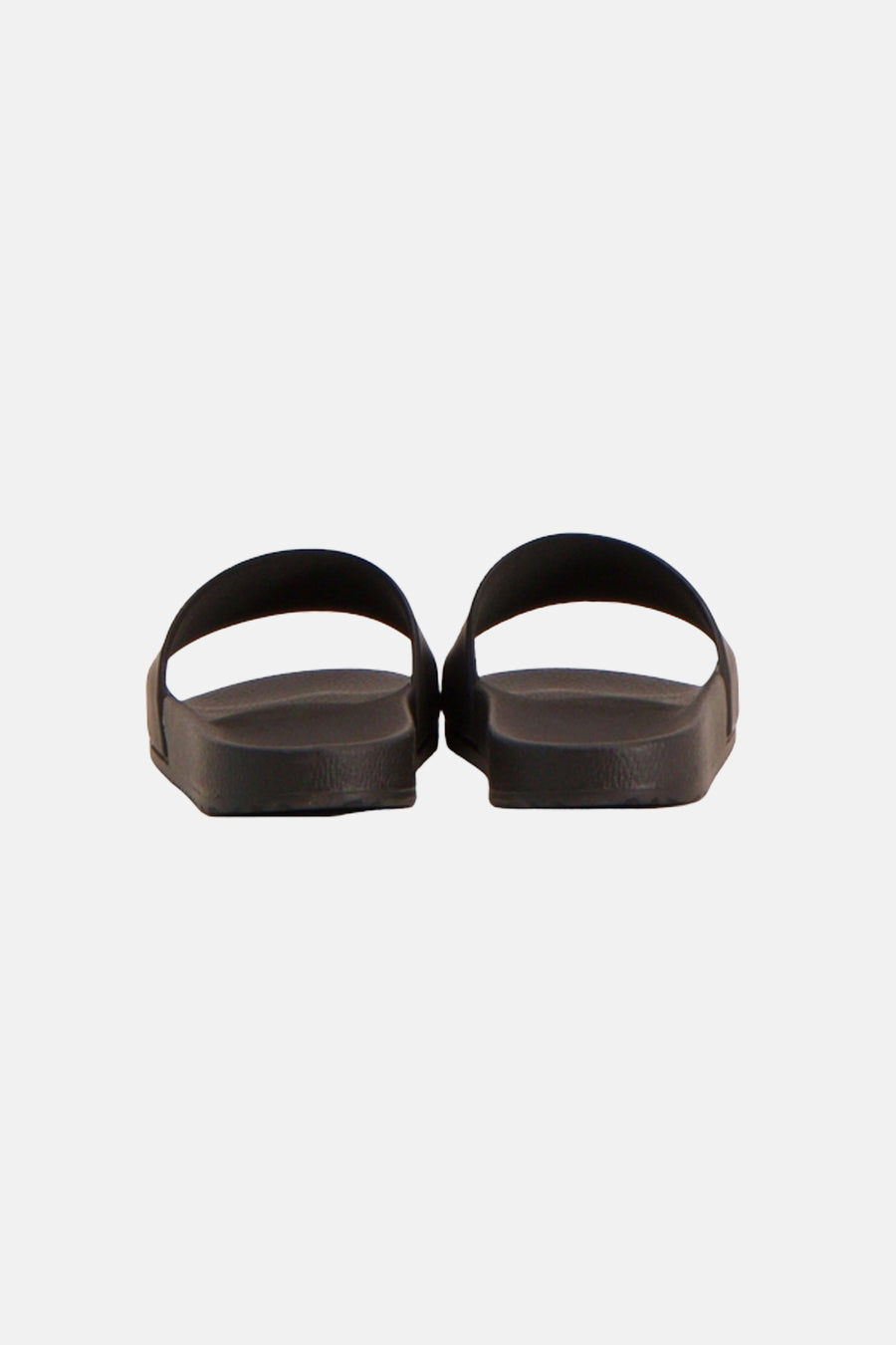 Zwarte slippers van HUGO, effen design met een brede band over de voet.