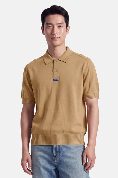 Polo à manches courtes - beige