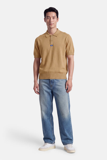 Polo à manches courtes - beige