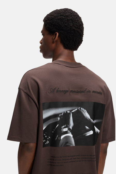 Sweat col O - brun