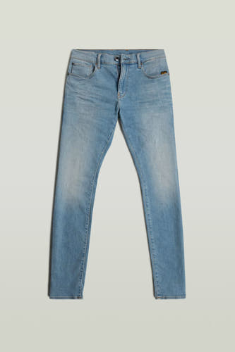 Jean skinny en denim bleu clair de G-Star RAW, avec une finition légèrement froissée.