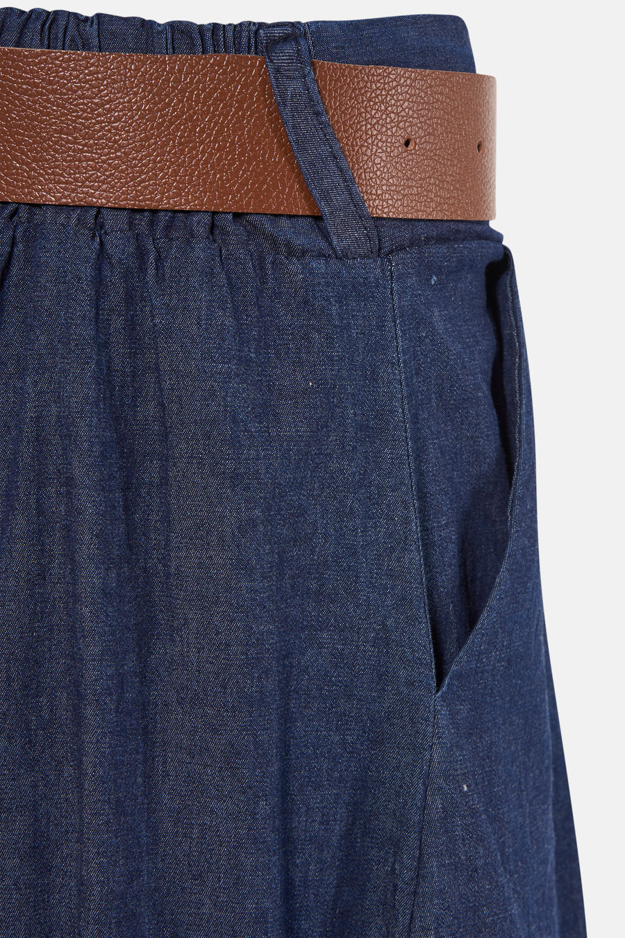 Jupe longue - Dark blue denim - Terra di Siena - 4