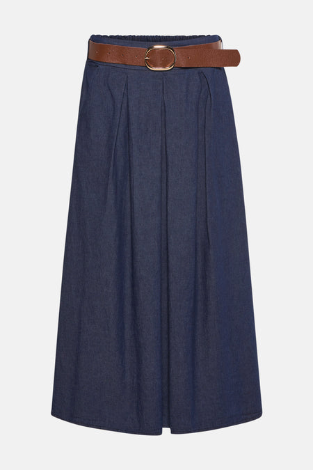 Jupe longue - Dark blue denim