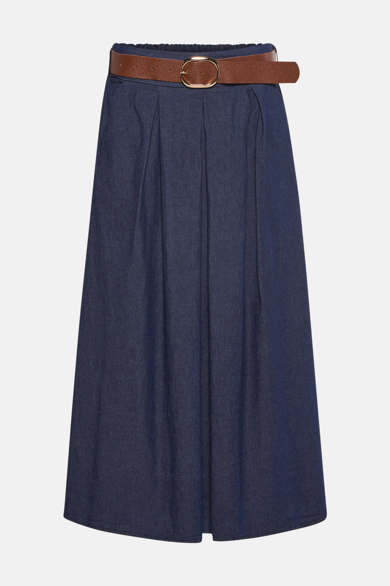 Jupe longue - Dark blue denim