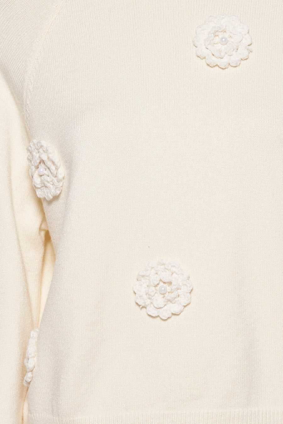 Pull à col rond - écru