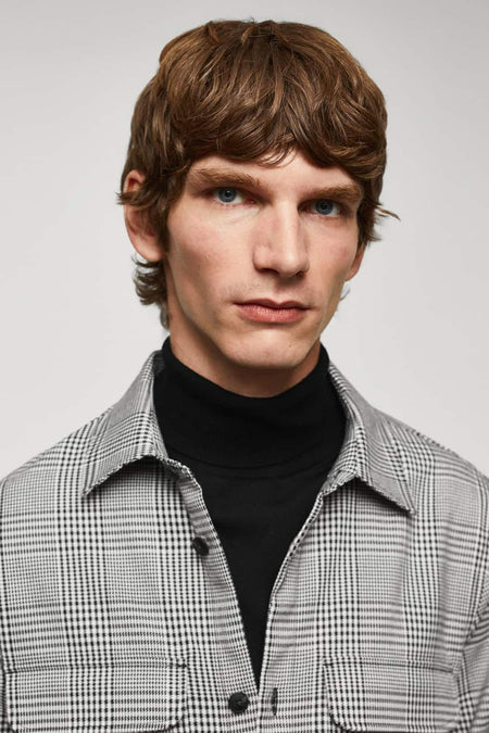 Chemise &agrave; manches longues - noir