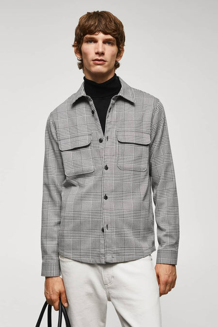 Chemise &agrave; manches longues - noir