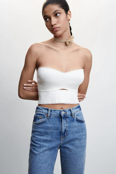 JEANS NEWMOM - light blue denim