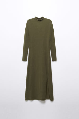 Robe &agrave; manches longues - vert