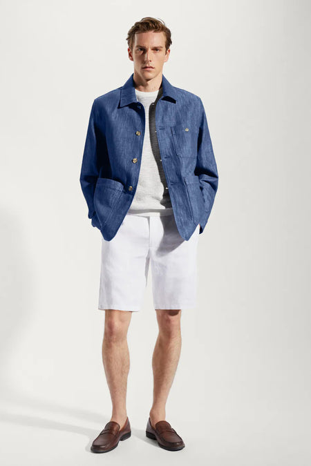 Veste en jean Bleu - Mango