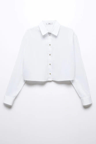 Chemise &agrave; manches longues - blanc