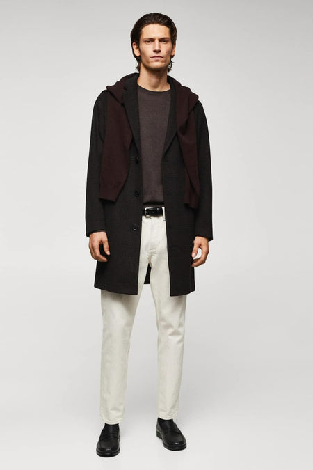 Veste longue Brun - Mango