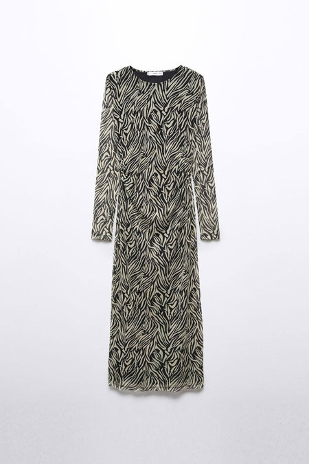 Robes manches longues Noir - Mango