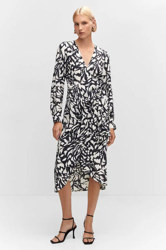 Robe &agrave; manches longues - noir