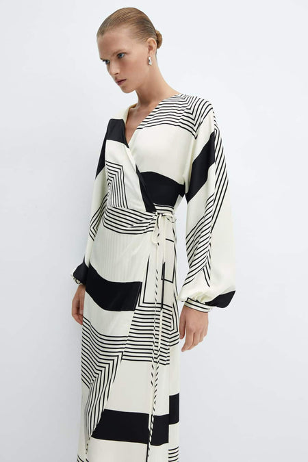 Robes manches longues Beige - Mango