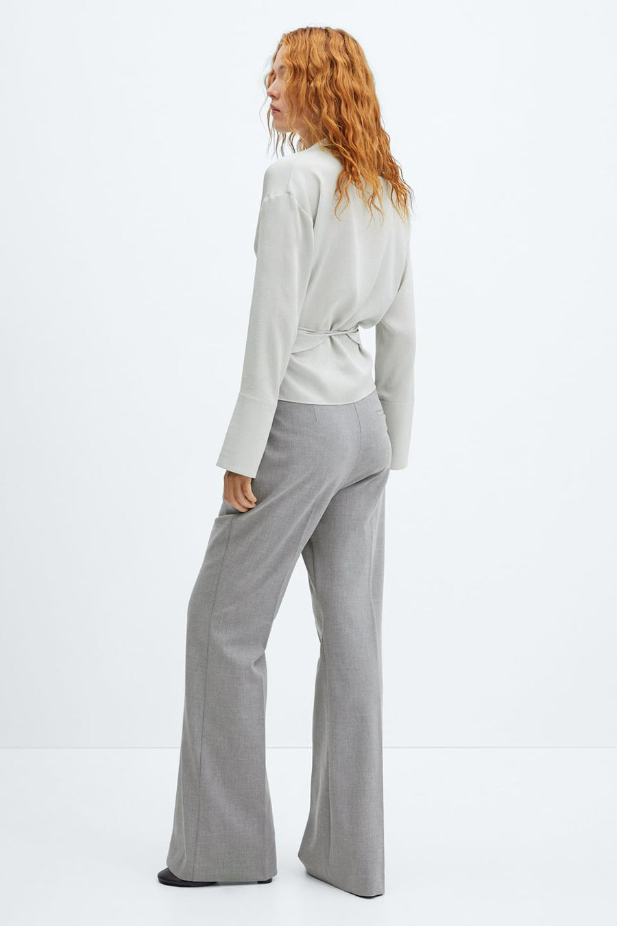 Chemise &agrave; manches longues - argent - MANGO - 3