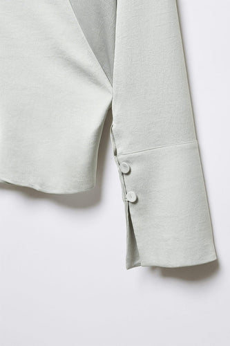 Chemise &agrave; manches longues - argent - MANGO - 7