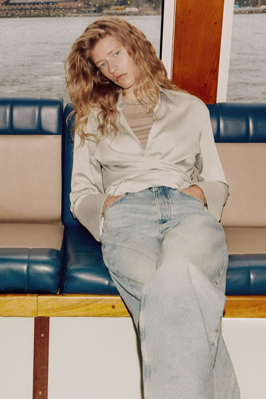 Chemise &agrave; manches longues - argent - MANGO - 7