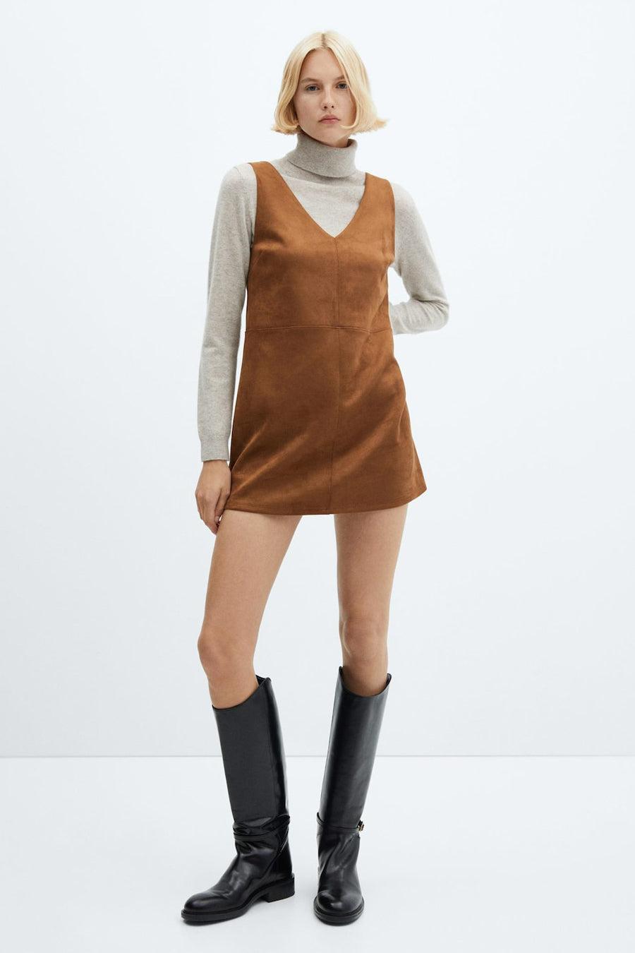 Robe courte - brun