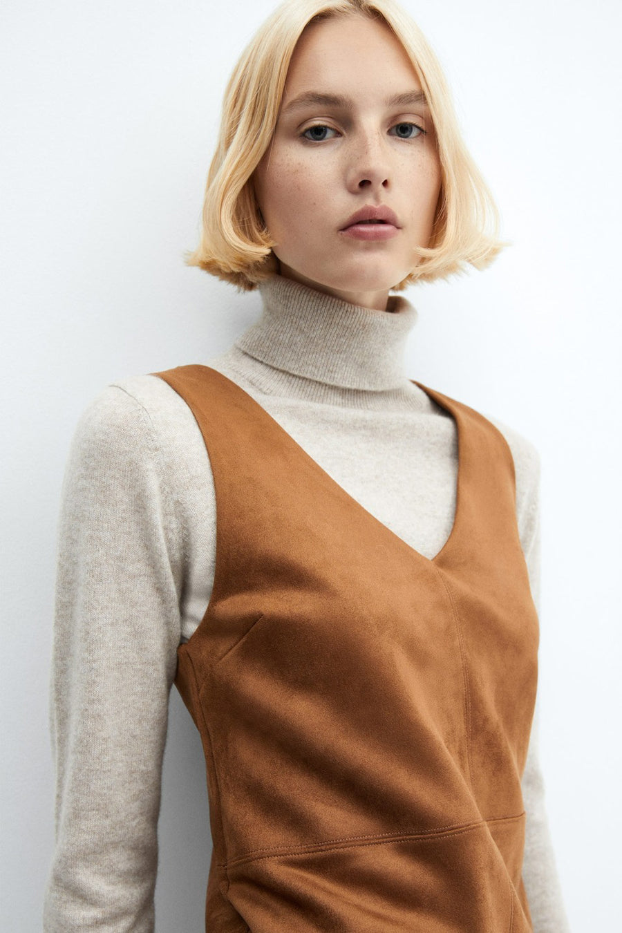 Robe courte - brun