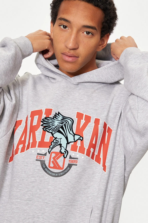 Sweat à capuche Gris - KARL KANI