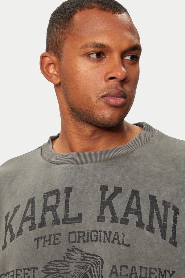 Sweat col O Gris - KARL KANI