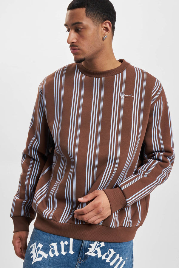 Sweat col O Brun - KARL KANI