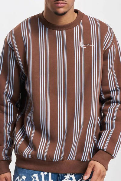 Sweat col O Brun - KARL KANI