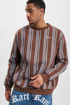 Sweat col O Brun - KARL KANI
