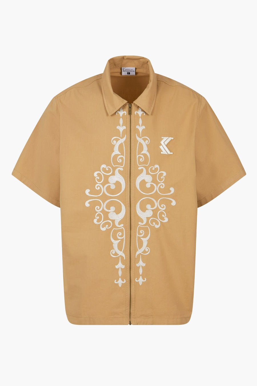 Chemise &agrave; manches courtes - beige - Karl Kani
