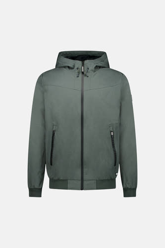 Veste courte verte Cars avec capuche et poches zippées, finie avec des poignets élastiques.
